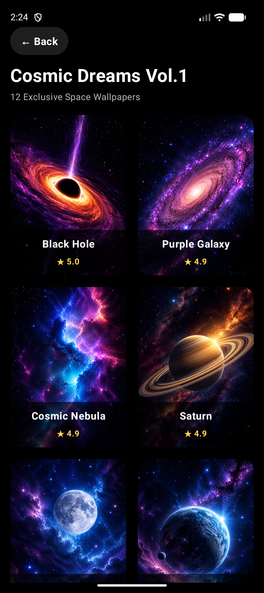 Wallora cosmic wallpaper collection